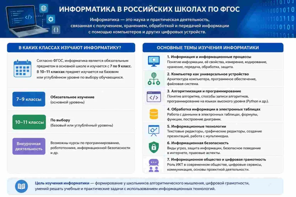 Школьная информатика в России